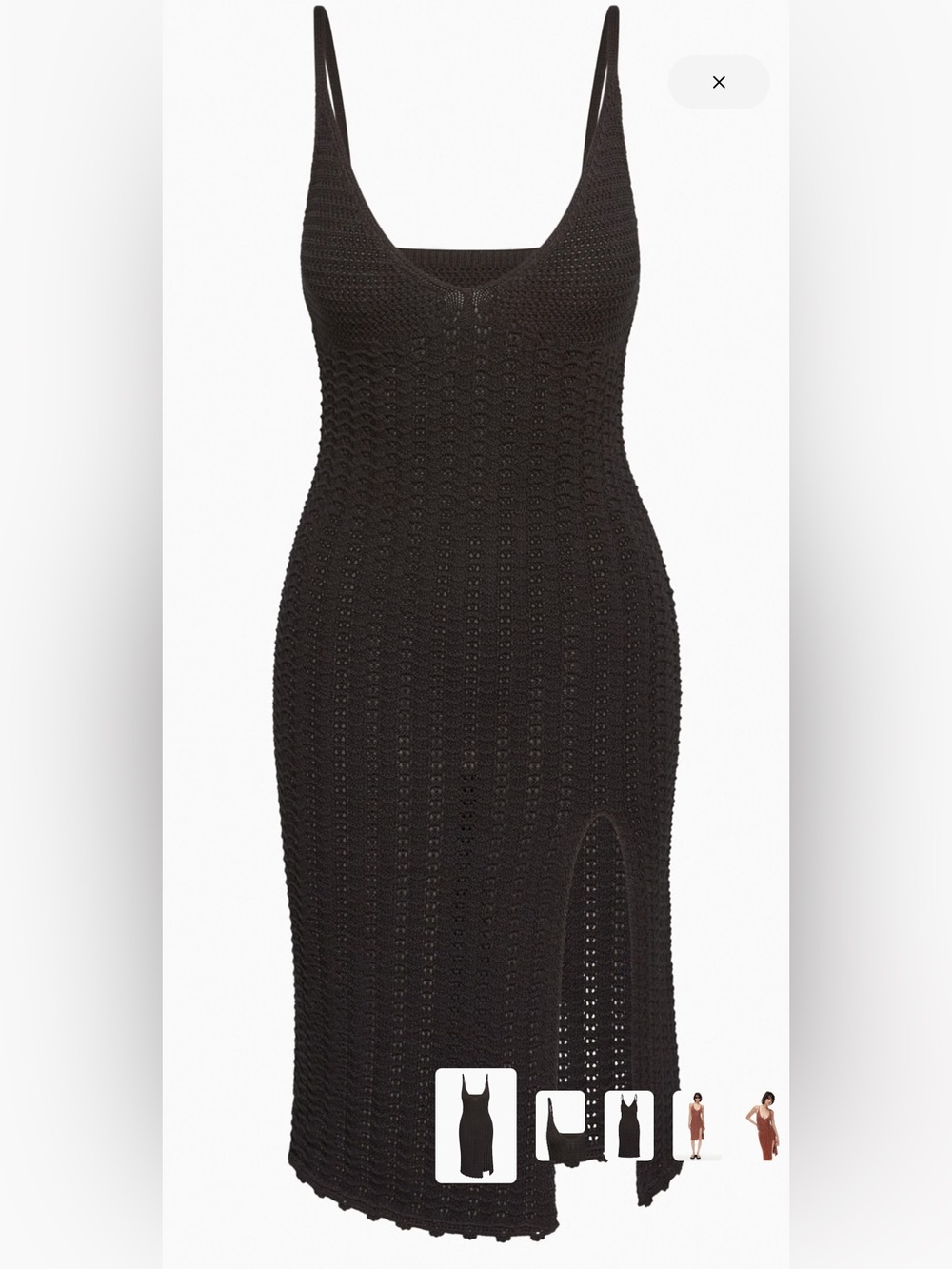 Aritzia Evie Midi Dress | Black | Small